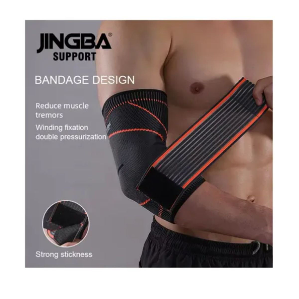 INNOVA - Codera Elástica Ortopédica Compresión Dolor Codo Ajustable