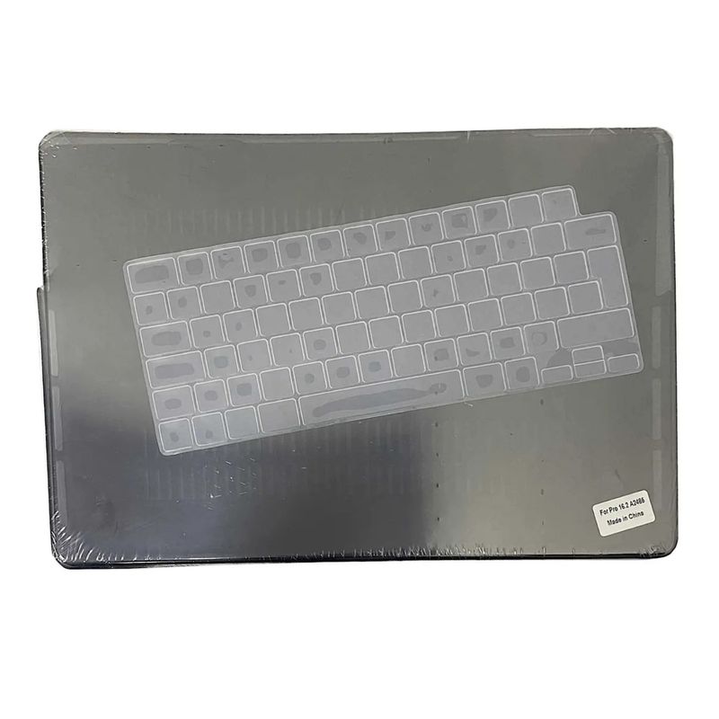 GENERICO - Carcasa Case Para Mac Pro 16 A2485 Protector Teclado Español Negro
