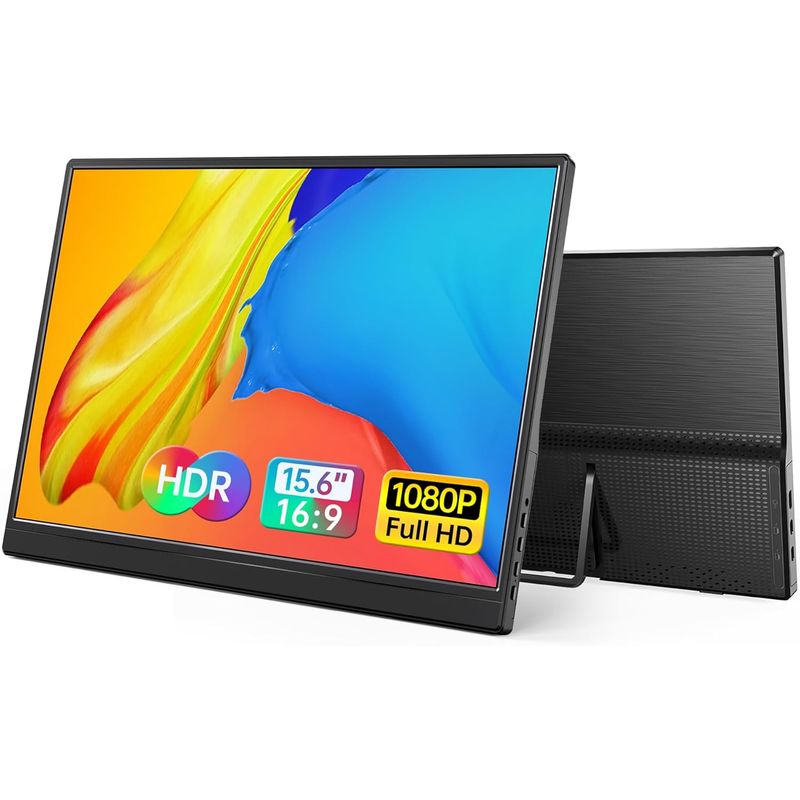 GENERICO - Monitor Portátil FHD 156 con Pantalla IPS y Conexión USB-CHDMI