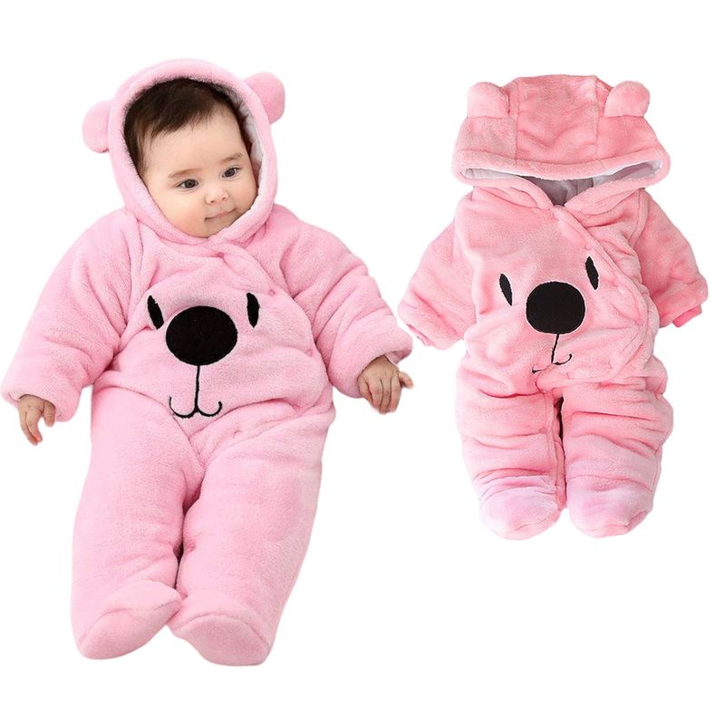 MULTIPLACE COLOMBIA - Sleeping para bebe termico en peluche Rosado 0-3 meses
