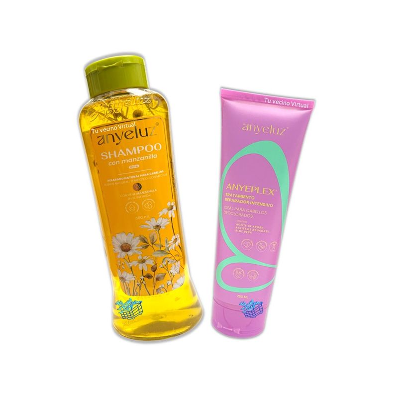 ANYELUZ - Anyeplex y Shampoo de Manzanilla Anyeluz