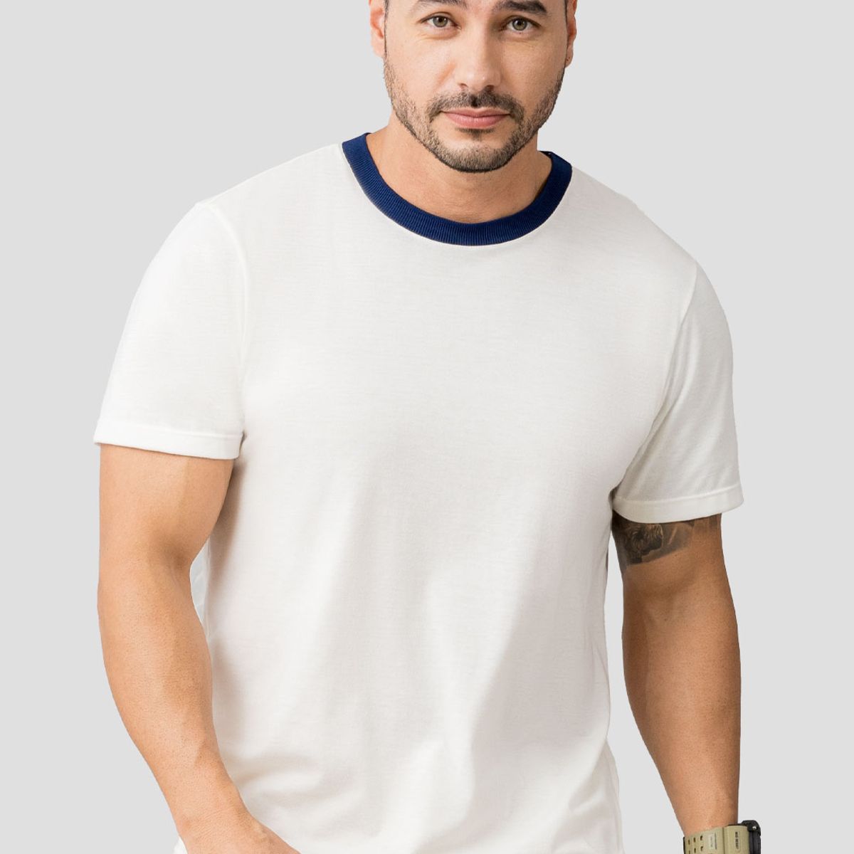 MARKETING PERSONAL - Camiseta Hombre Crema Mp 110530