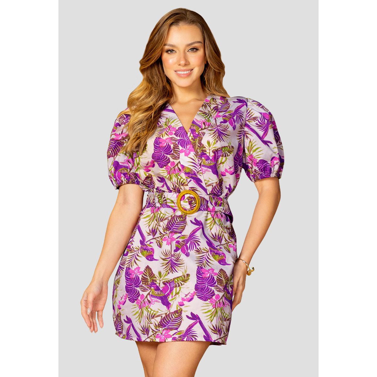 MARKETING PERSONAL - Vestido Corto Mujer Estampado Mp 110429