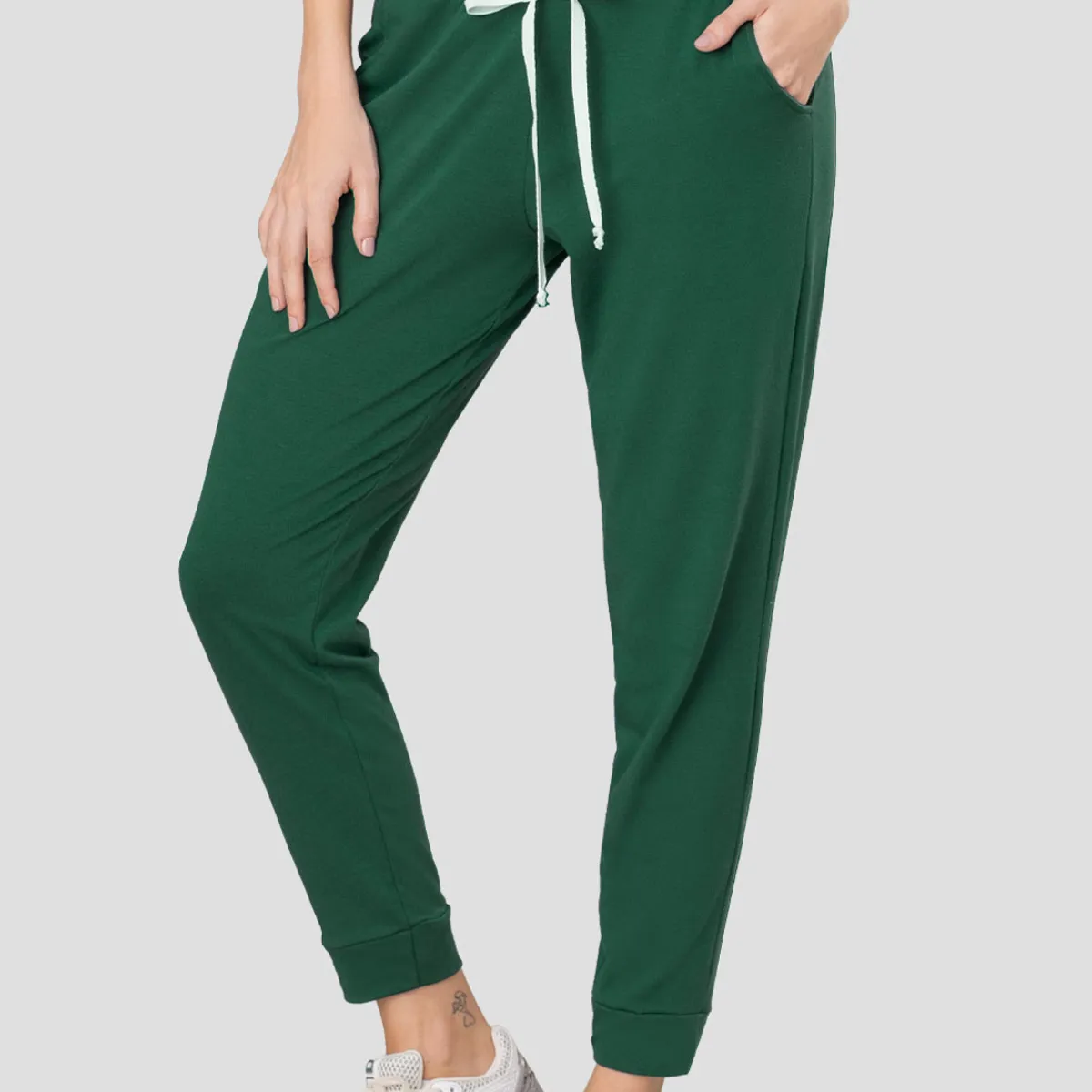 FORMAS INTIMAS - Pantalón Sudadera Mujer Verde Pino Fi 77393