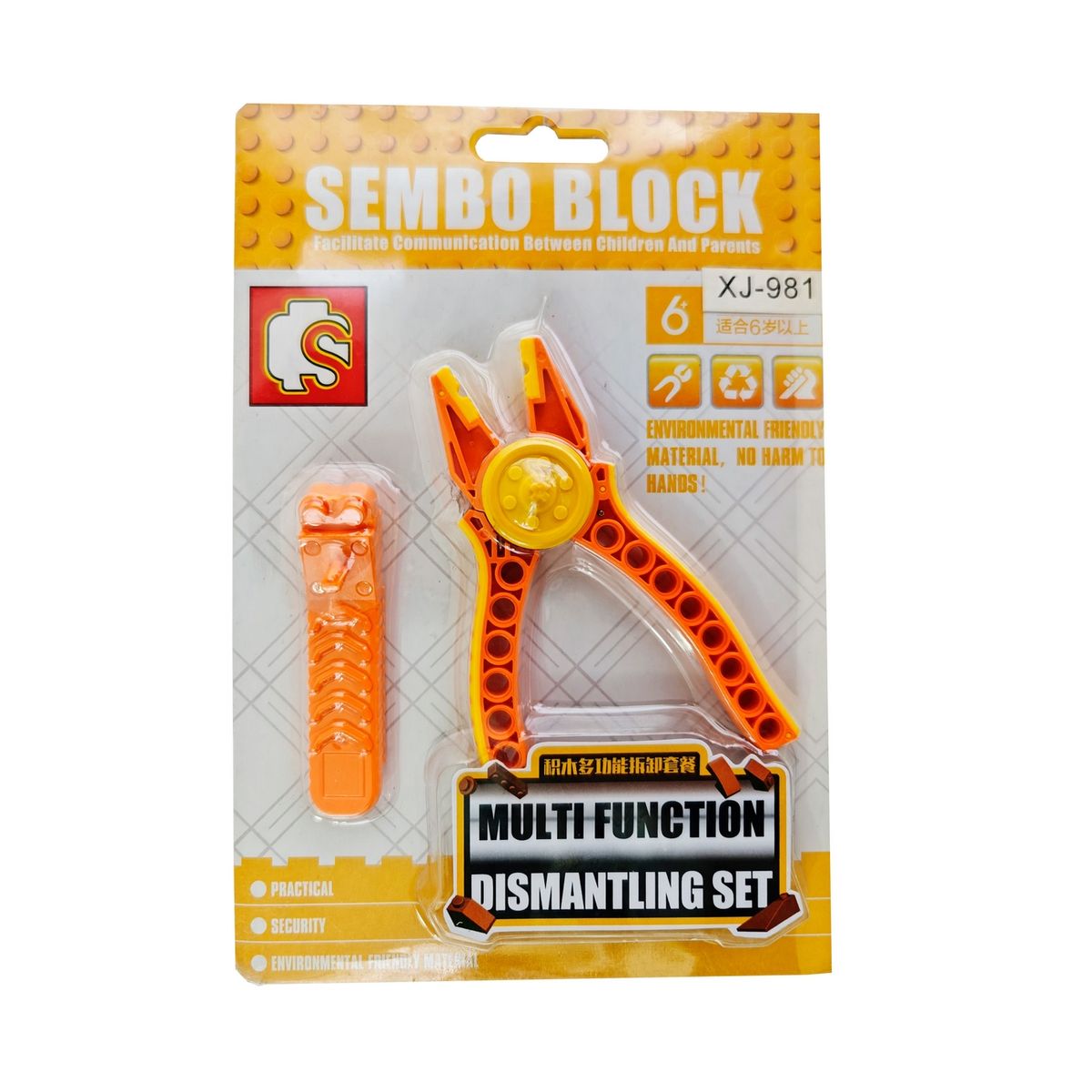 GENERICO - Alicate Herramienta Juguete Armable Armatodo Construcción