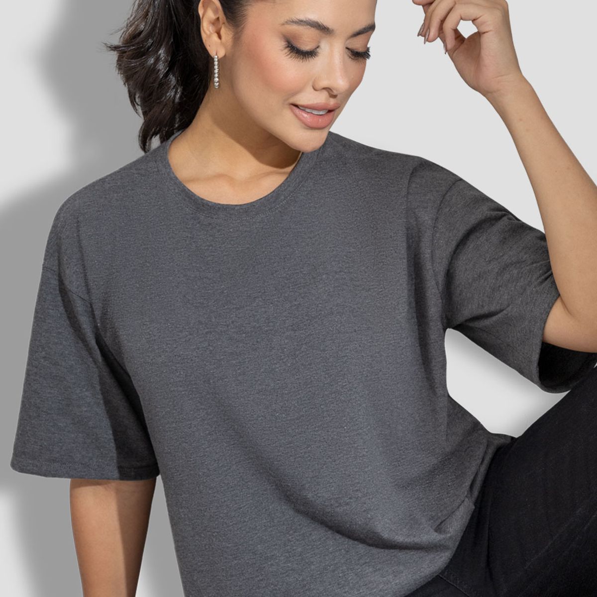 MARKETING PERSONAL - Camiseta Mujer Negro Cross Mp 110415