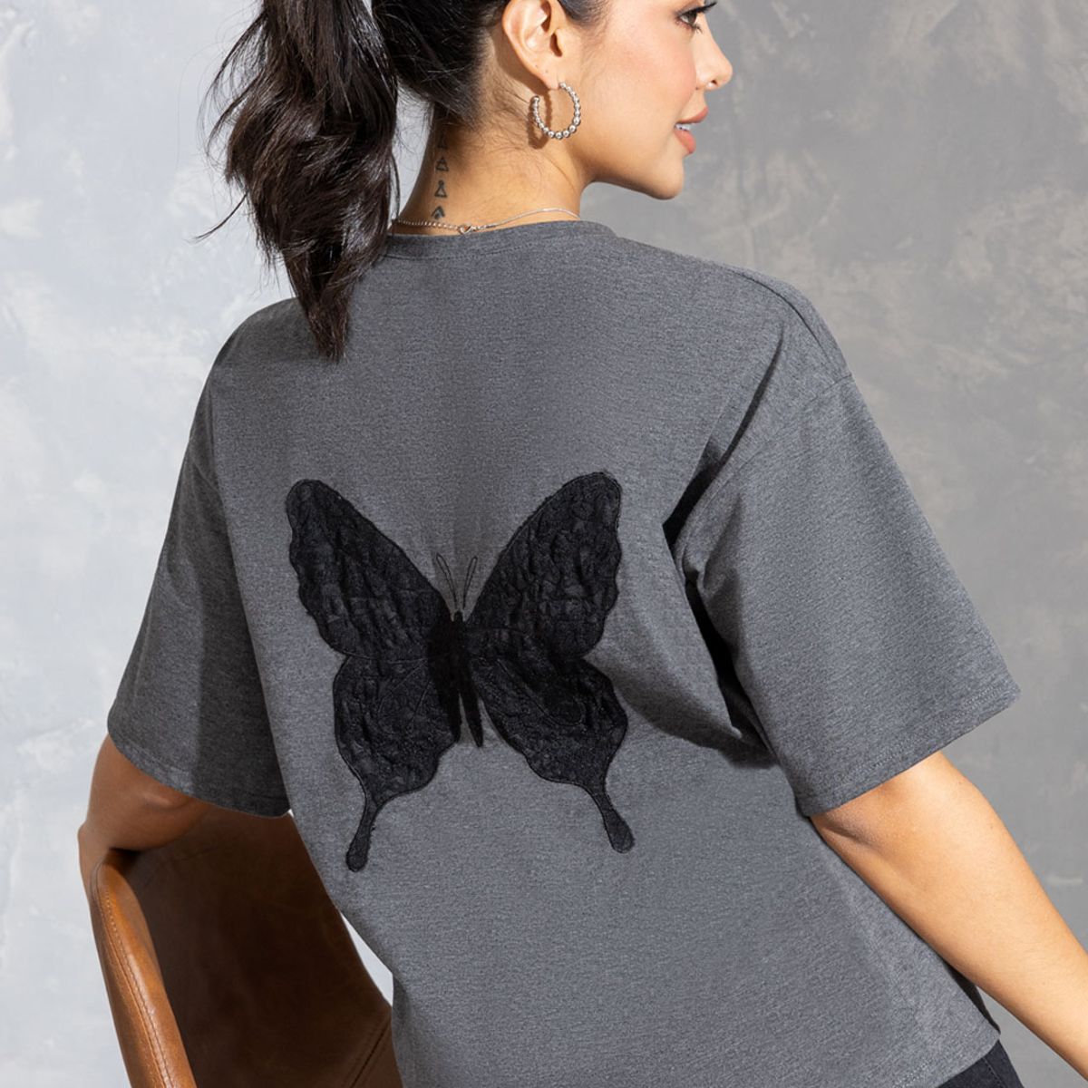 MARKETING PERSONAL - Camiseta Mujer Negro Cross Mp 110415