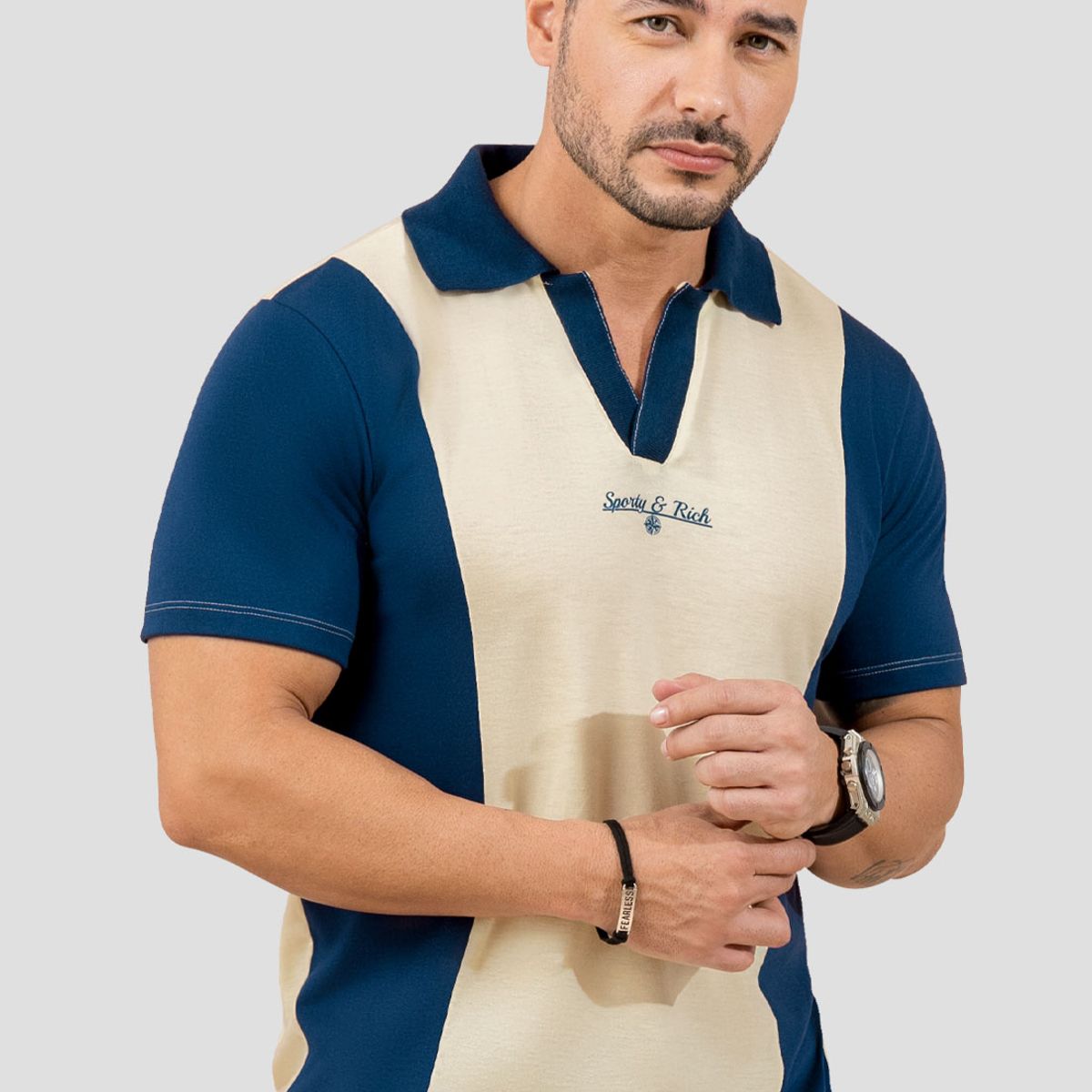 MARKETING PERSONAL - Polo Hombre Bicolor Mp 110524