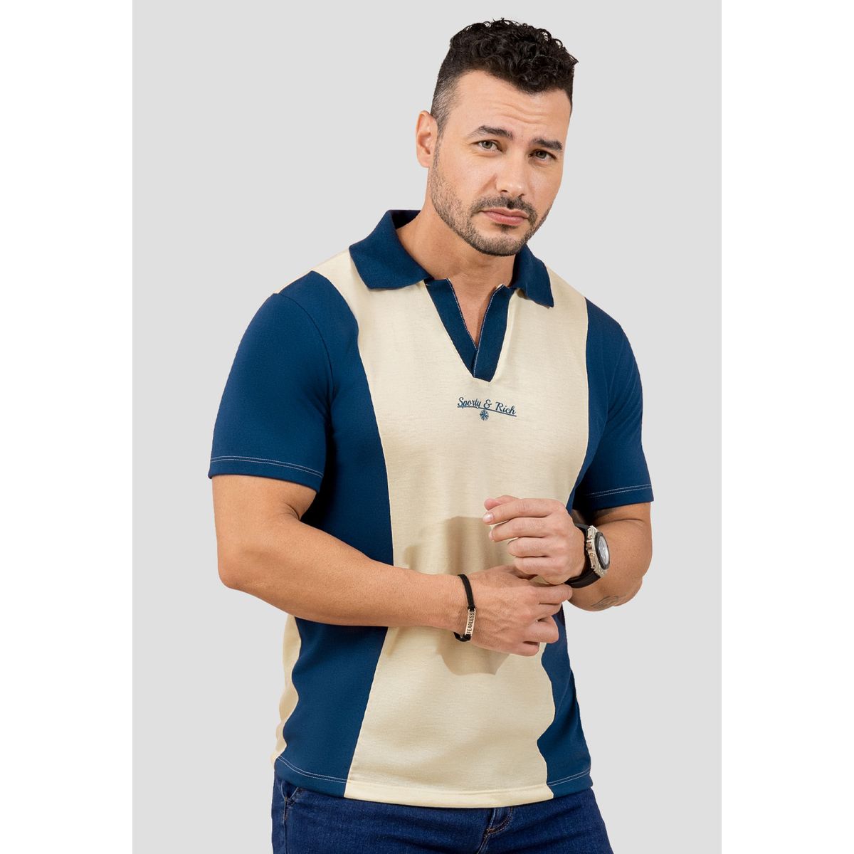 MARKETING PERSONAL - Polo Hombre Bicolor Mp 110524