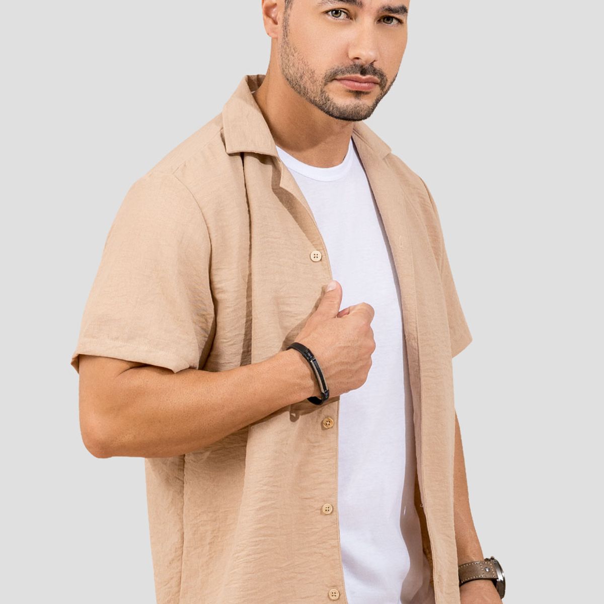 MARKETING PERSONAL - Camisa Hombre Latte Mp 110531