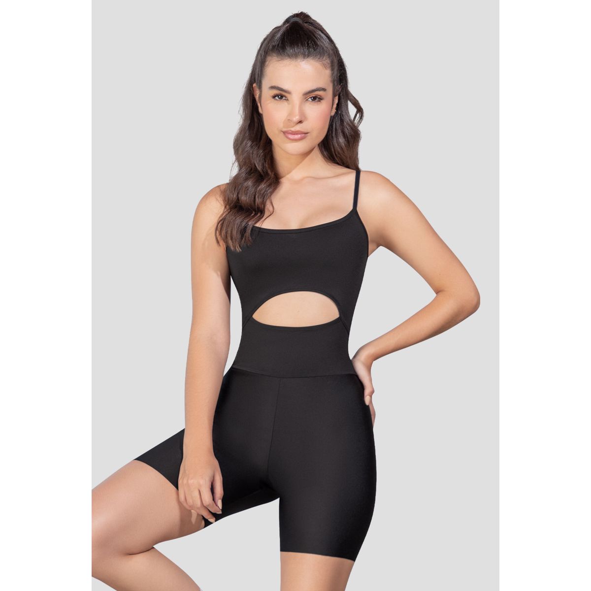 FORMAS INTIMAS - Enterizo Mujer Negro Fi 110509