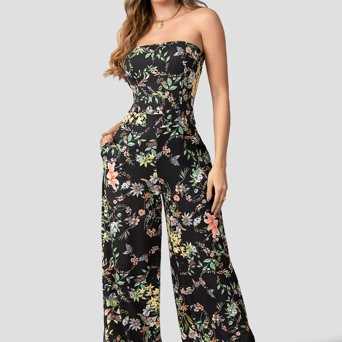 MARKETING PERSONAL - Enterizo Largo Mujer Estampado Mp 110421