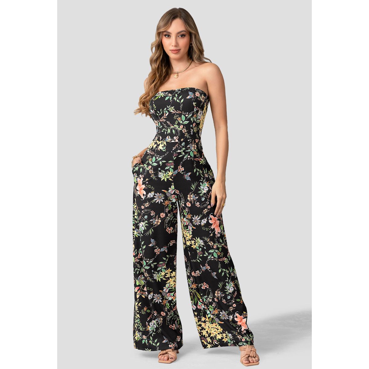 MARKETING PERSONAL - Enterizo Largo Mujer Estampado Mp 110421