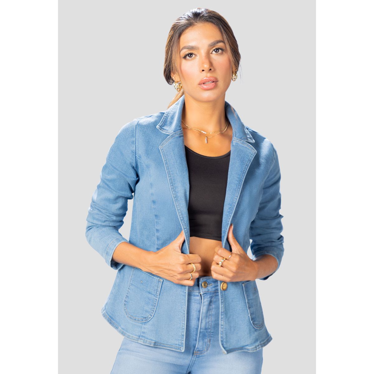 MARKETING PERSONAL - Chaqueta Mujer Azul Mp 108278