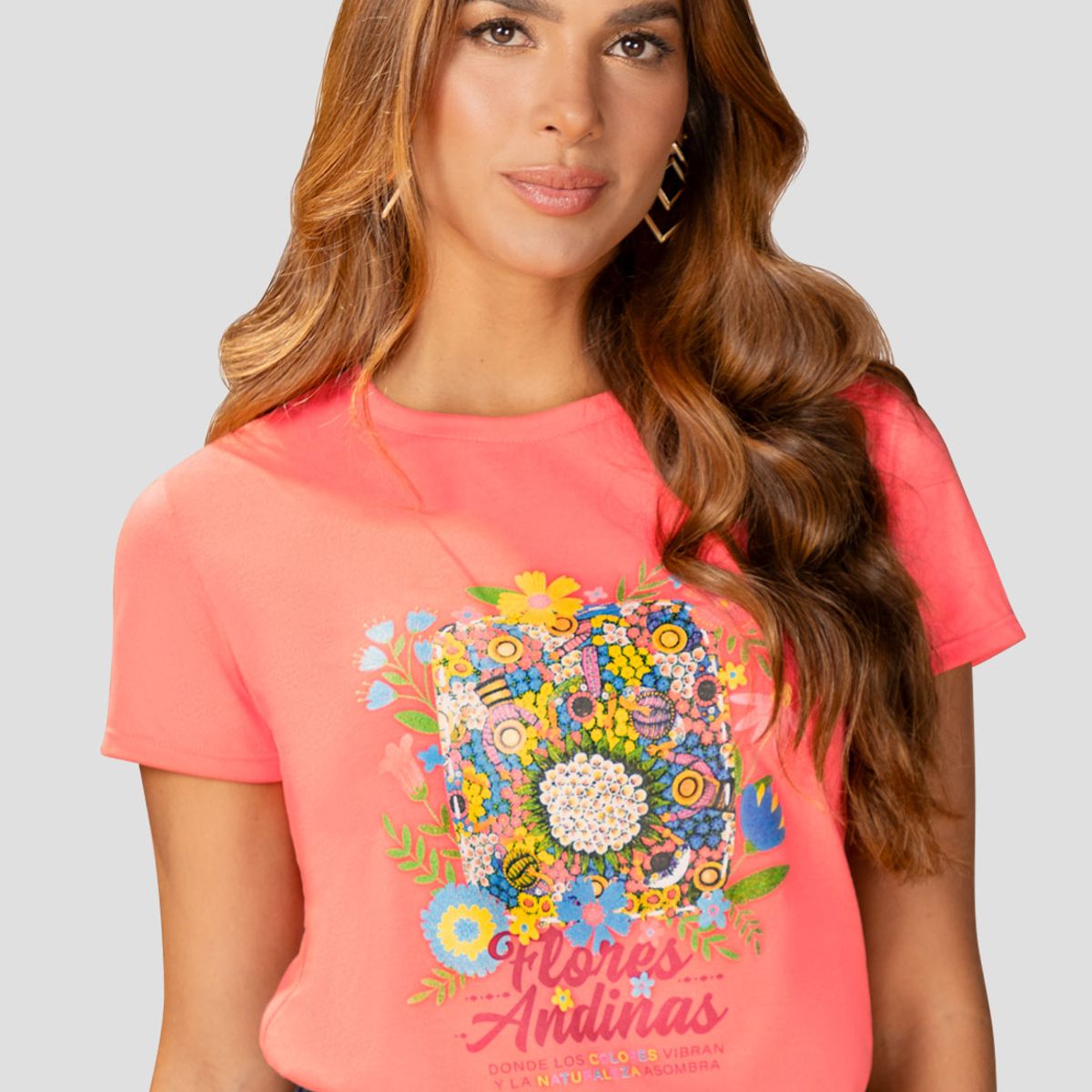 MARKETING PERSONAL - Camiseta Mujer Salmon Mp 110424