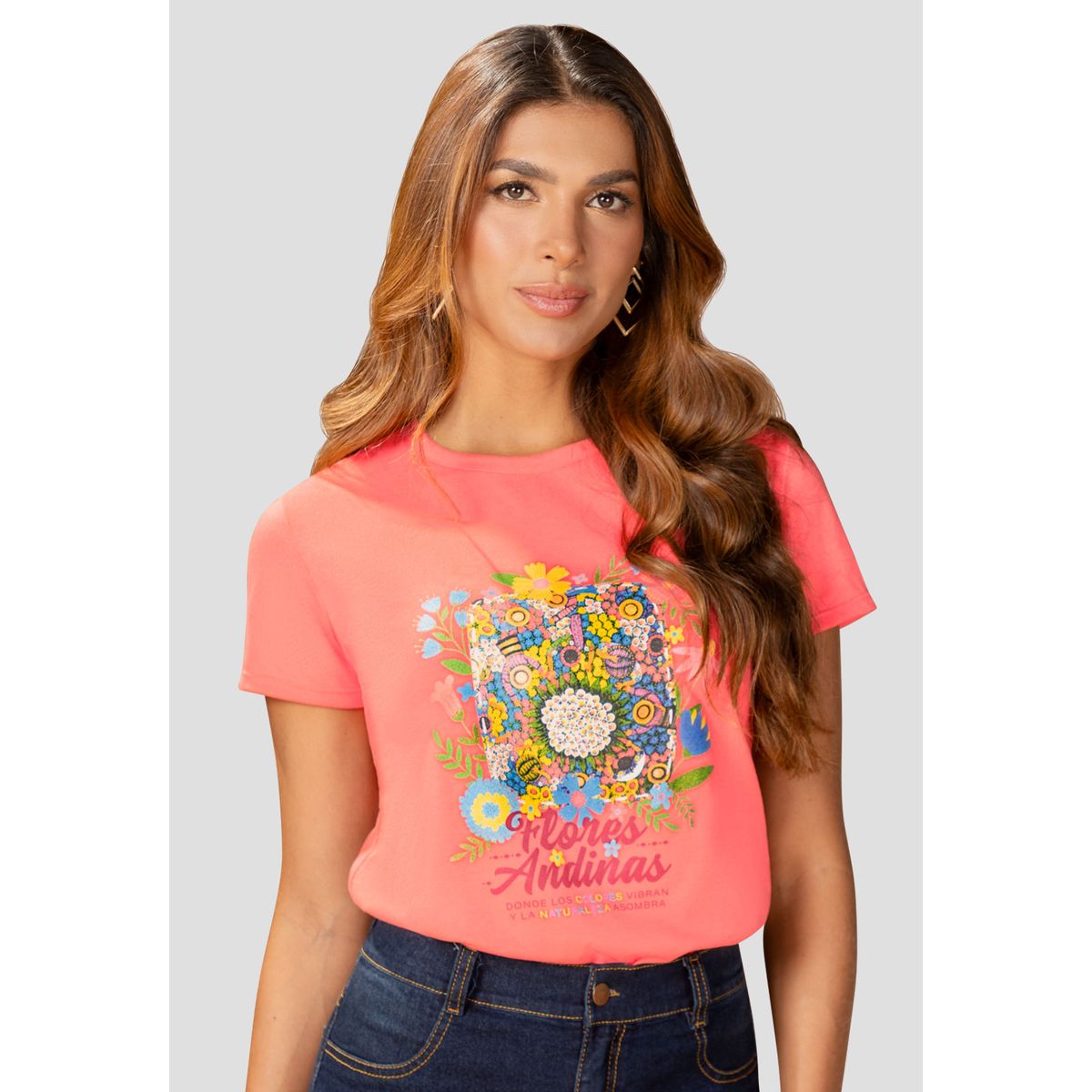 MARKETING PERSONAL - Camiseta Mujer Salmon Mp 110424