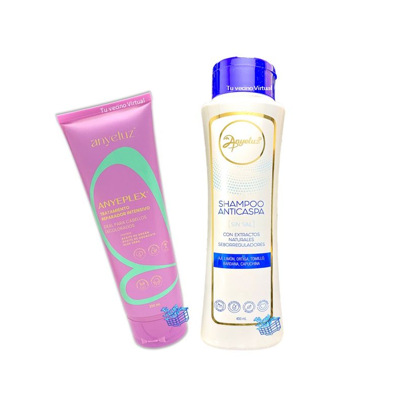 ANYELUZ - Anyeplex y Shampoo Anti caspa Anyeluz