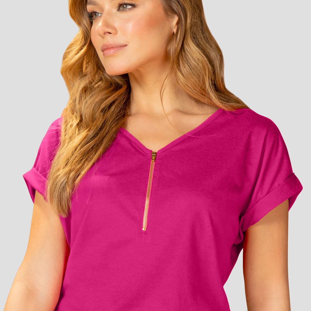 MARKETING PERSONAL - Blusa Mujer Magenta Vivo Mp 110425
