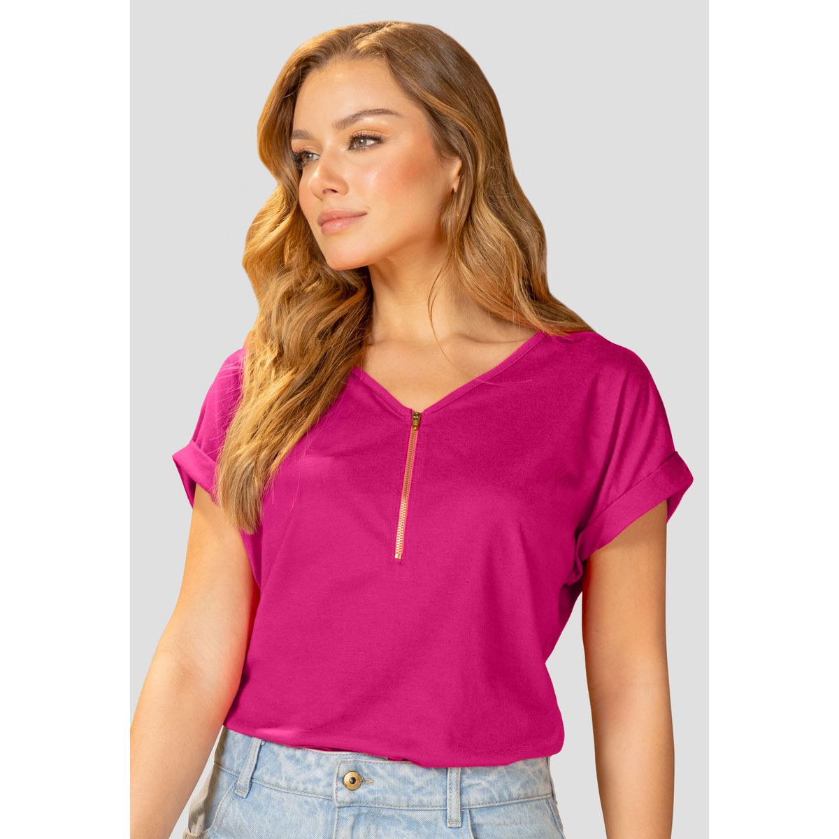 MARKETING PERSONAL - Blusa Mujer Magenta Vivo Mp 110425