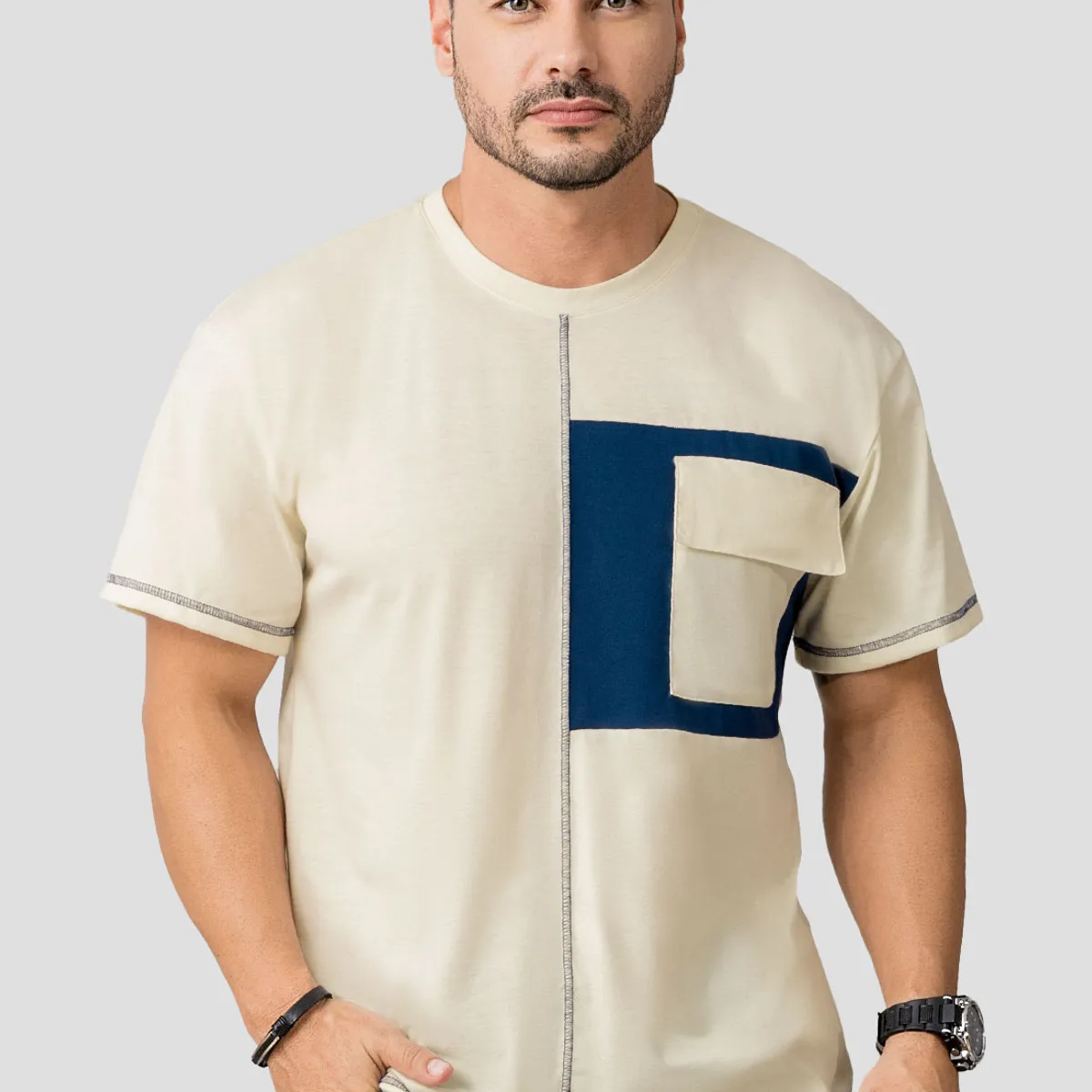 MARKETING PERSONAL - Camiseta Hombre Crema Mp 110523