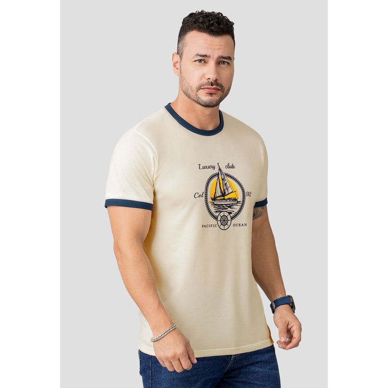 MARKETING PERSONAL - Camiseta Hombre Crema Mp 110525