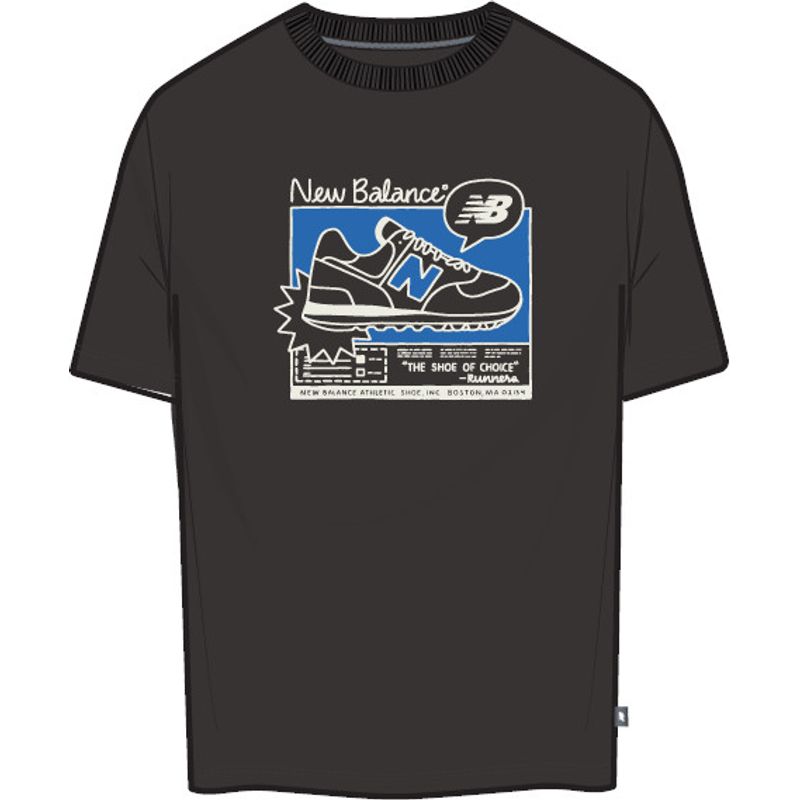 NEW BALANCE - Camisa Deportiva New Balance Original Good Negro Para Hombre
