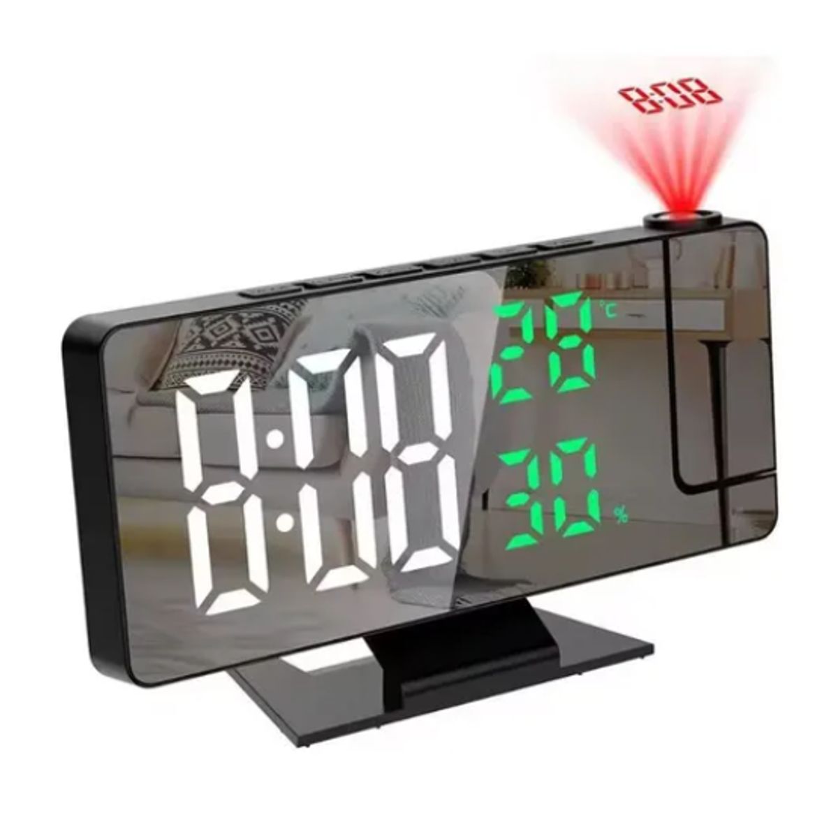 INNOVA - Reloj Digital Números Grandes Con Alarma Proyecta Hora