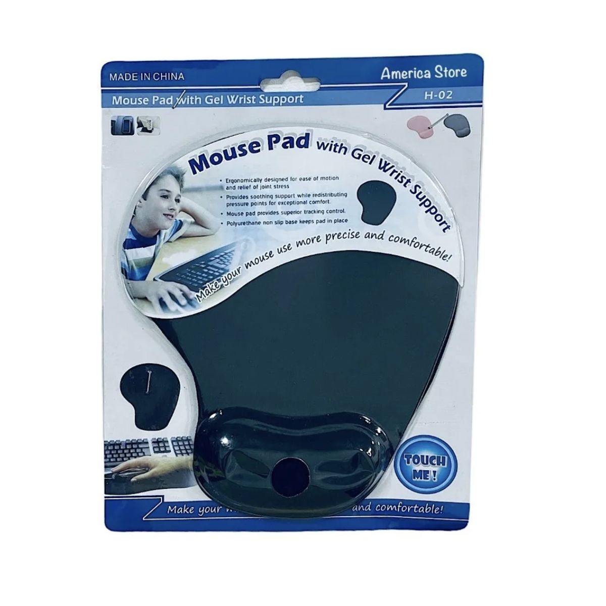 GENERICO - Pad Mouse Con Soporte De Muñeca Gel Ergonómico H-02