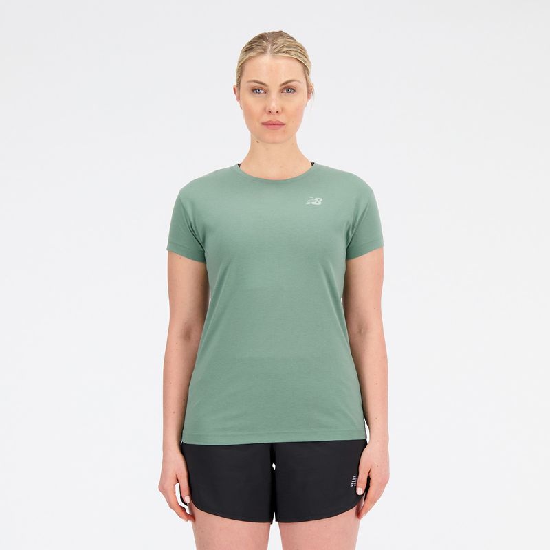 NEW BALANCE - Camisa Deportiva New Balance Original Good Verde Para Mujer