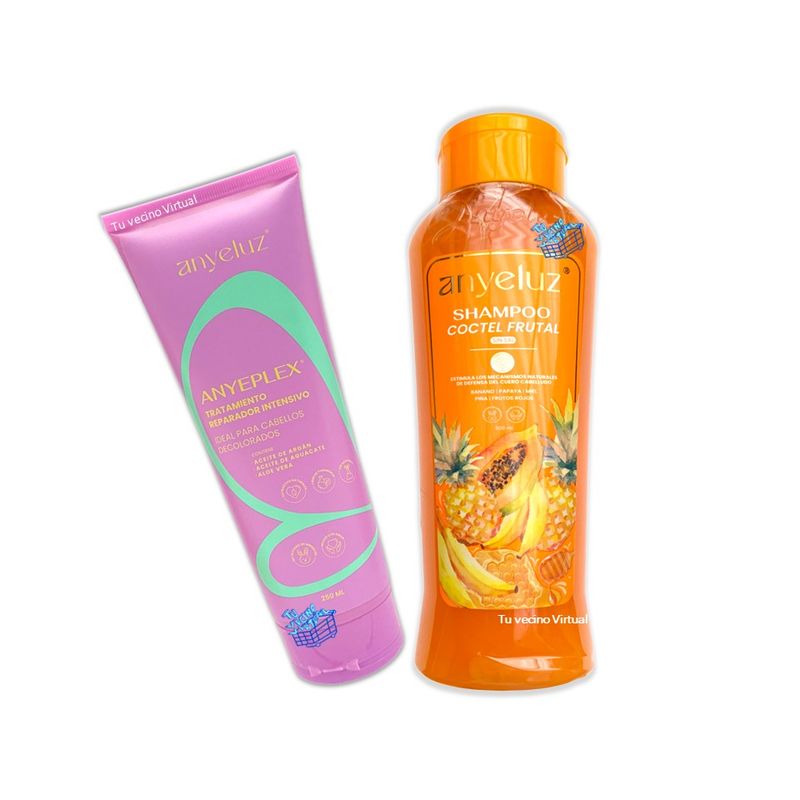 ANYELUZ - Anyeplex y Shampoo Coctel de Frutas Anyeluz
