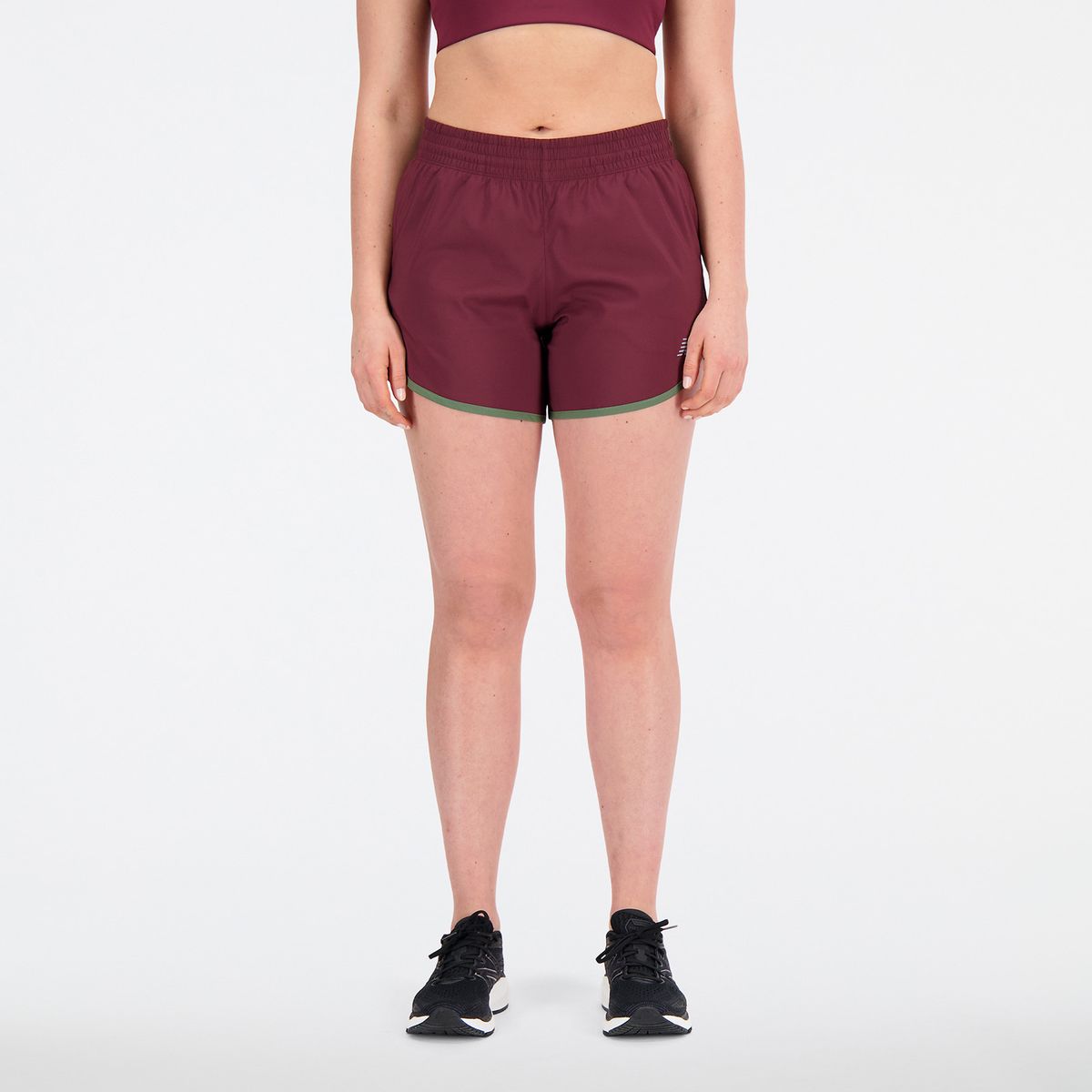 NEW BALANCE - Pantaloneta New Balance Original Accelerate 5" Rojo Mujer