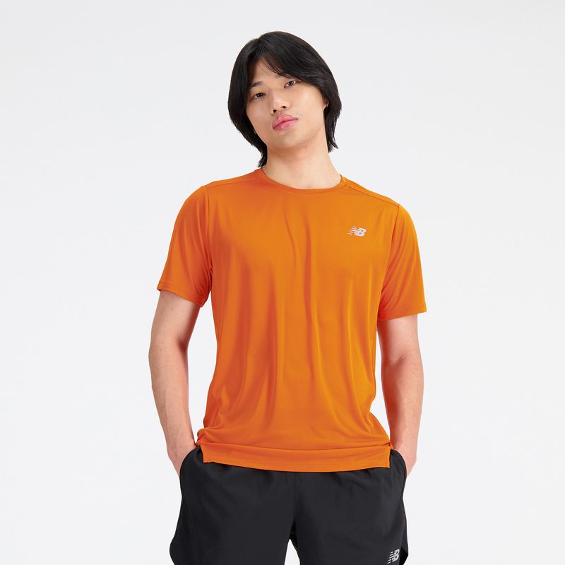 NEW BALANCE - Camisa Deportiva New Balance Accelerate Naranja Para Hombre