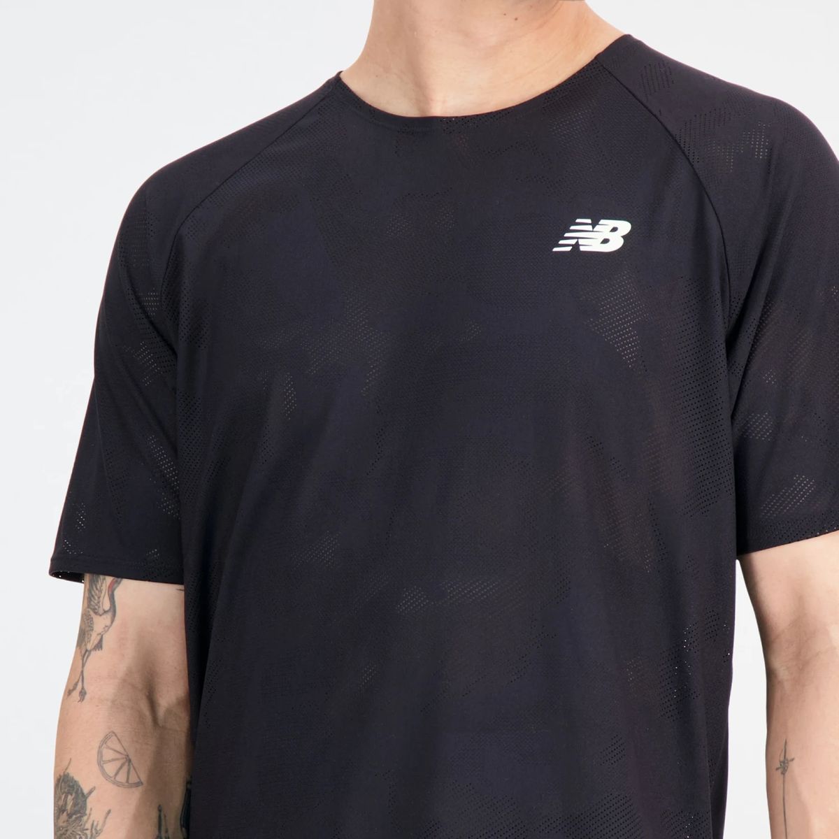 NEW BALANCE - Camisa Deportiva New Balance Original Better Negro Hombre