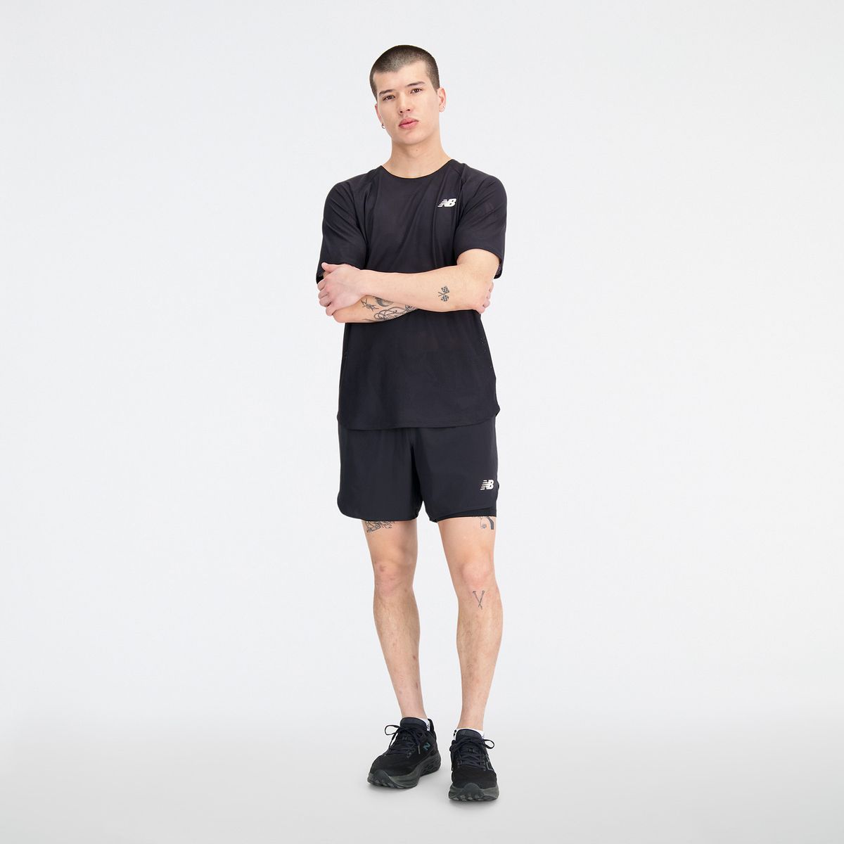 NEW BALANCE - Camisa Deportiva New Balance Original Better Negro Hombre