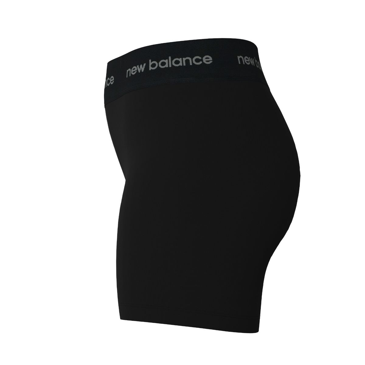 NEW BALANCE - Pantaloneta Marca New Balance Original Tiro Alto Negro Mujer