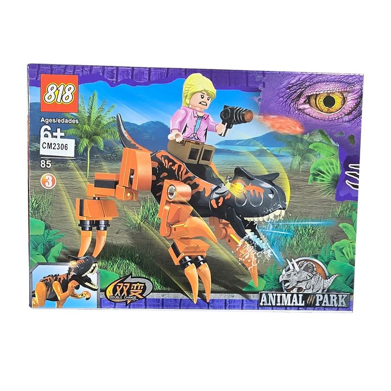 GENERICO - Dinosaurio Figura X 4u Juguete Armable Armatodo Construcción