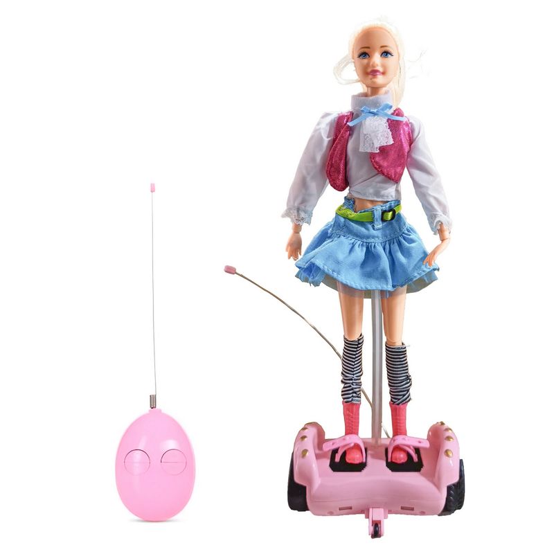 GENERICO - Muñeca Patineta Scooter Control Remoto Juguete + Accesorios