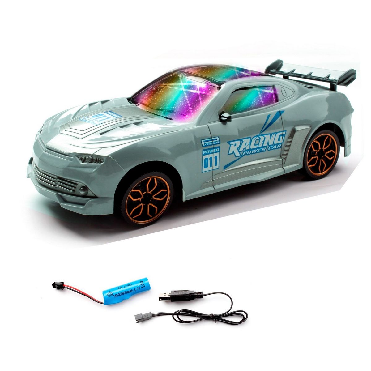 GENERICO - Carro Policia Luces Sonido Recargable Juguete Niños