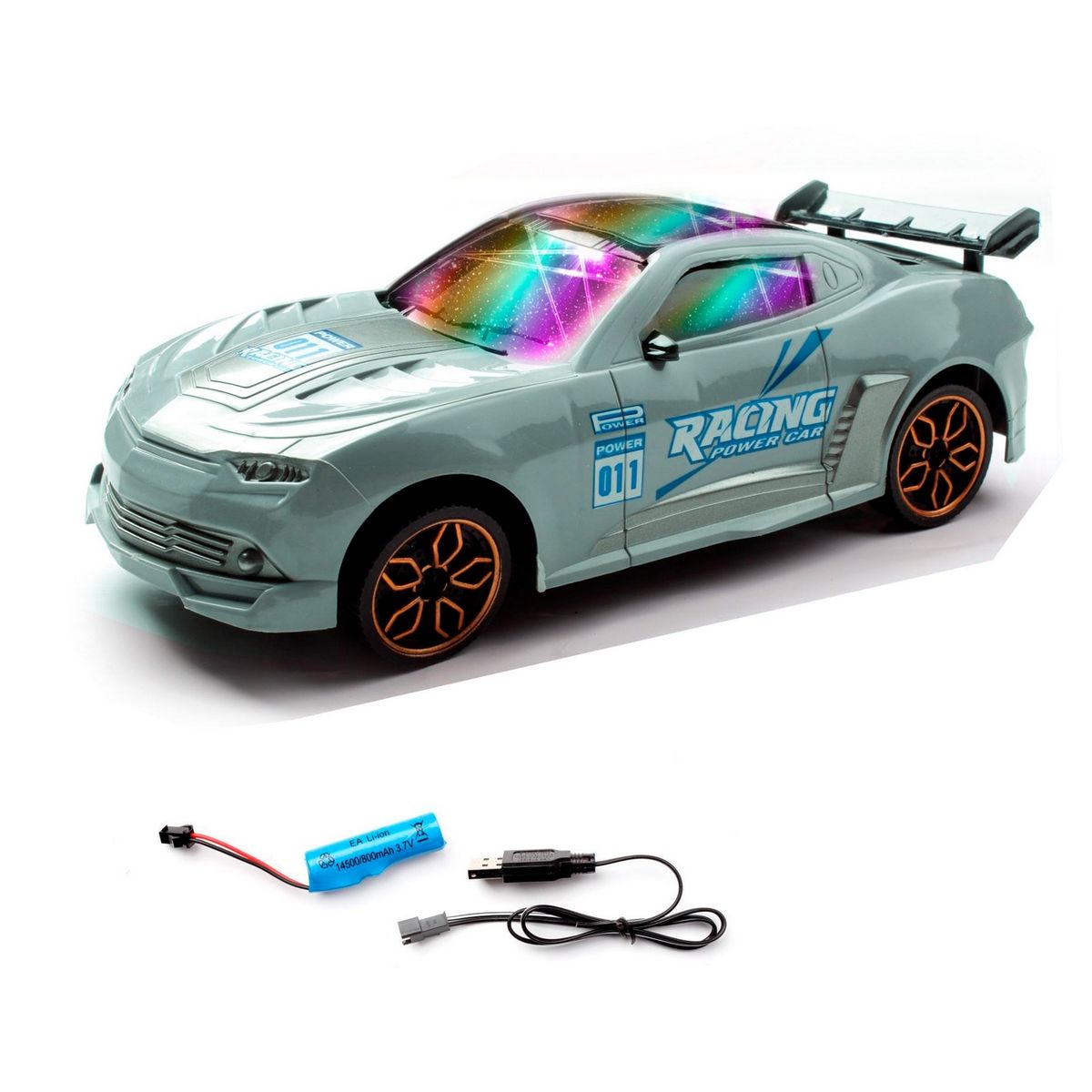 GENERICO - Carro Policia Luces Sonido Recargable Juguete Niños