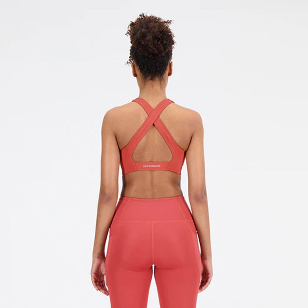 NEW BALANCE - Top New Balance Original Fuel Bra DRYx Naranja Para Mujer