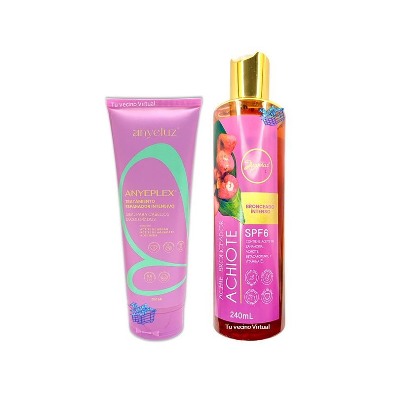 ANYELUZ - Anyeplex y Bronceador de Achiote Anyeluz