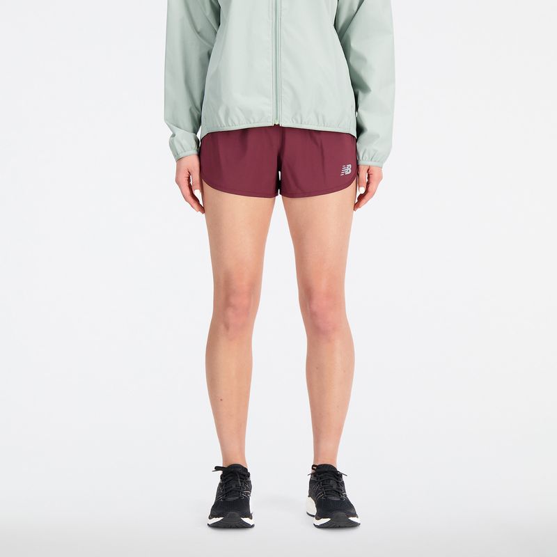 NEW BALANCE - Pantaloneta New Balance Original Accelerate 2.5" Rojo Mujer