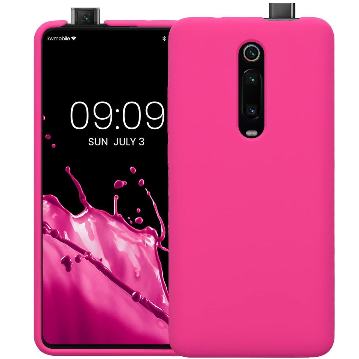 GENERICO - Funda Estuche Silicone Case Compatible Xiaomi Mi 9T Fucsia