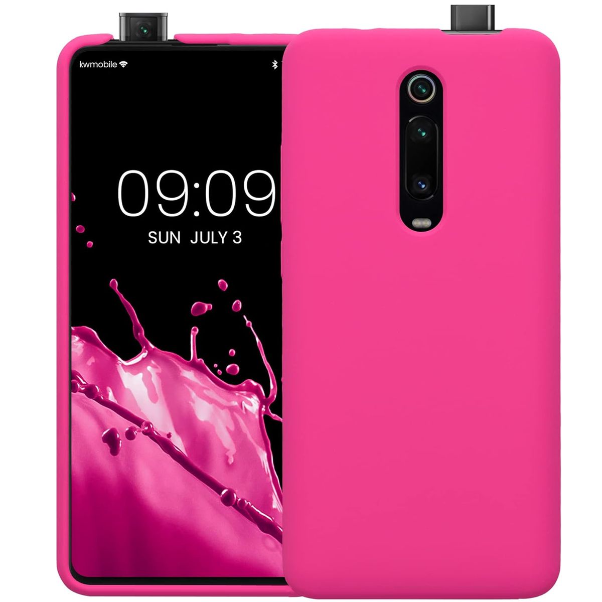 GENERICO - Funda Estuche Silicone Case Compatible Xiaomi Mi 9T Fucsia