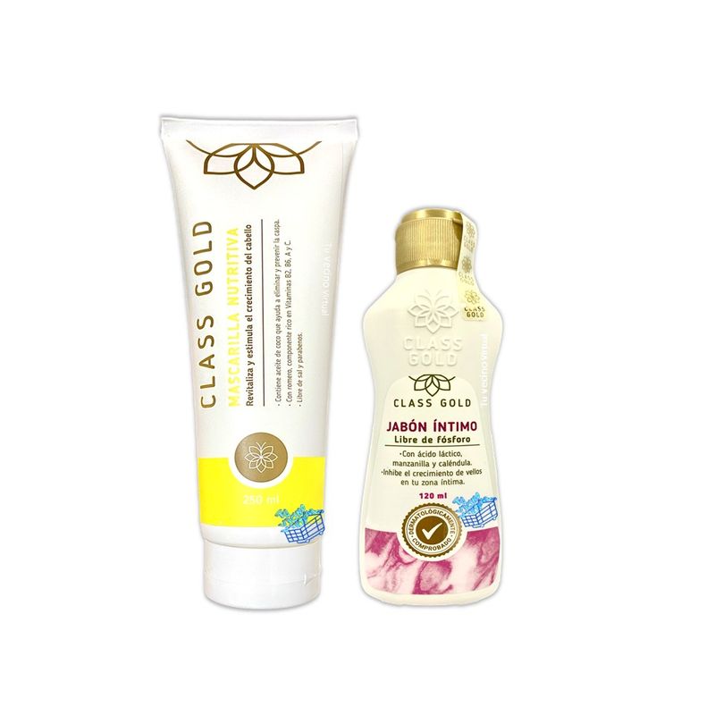 CLASS GOLD - Mascarilla Nutritiva y Jabon Intimo Class Gold