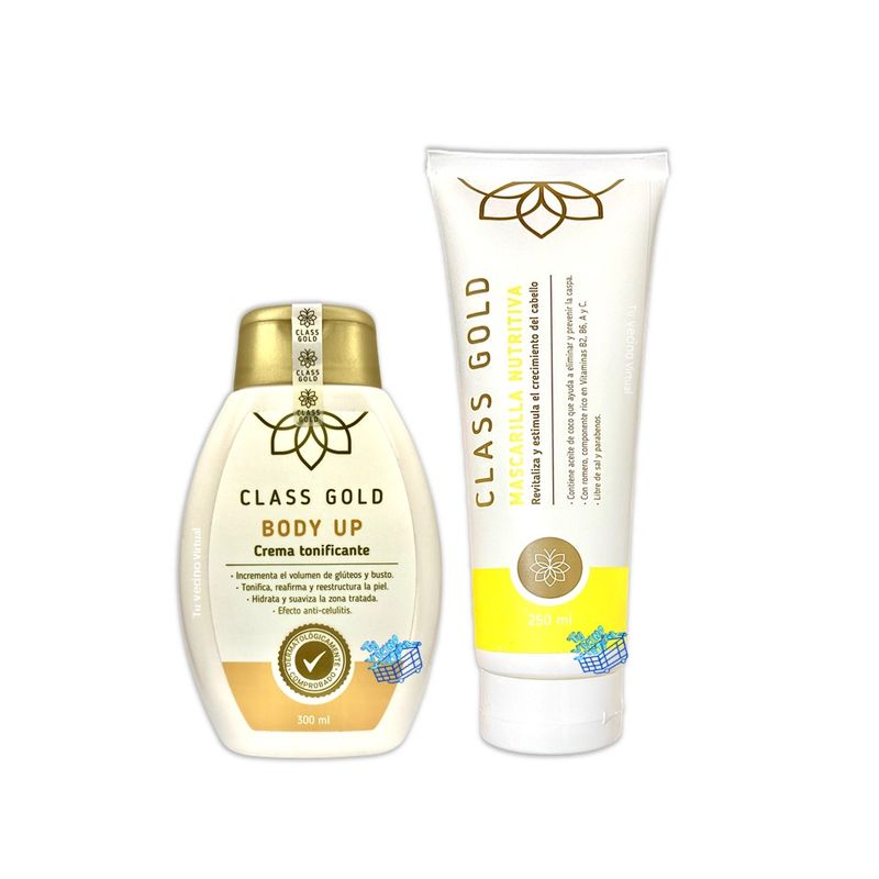CLASS GOLD - Mascarilla Nutritiva y Body Up Class Gold