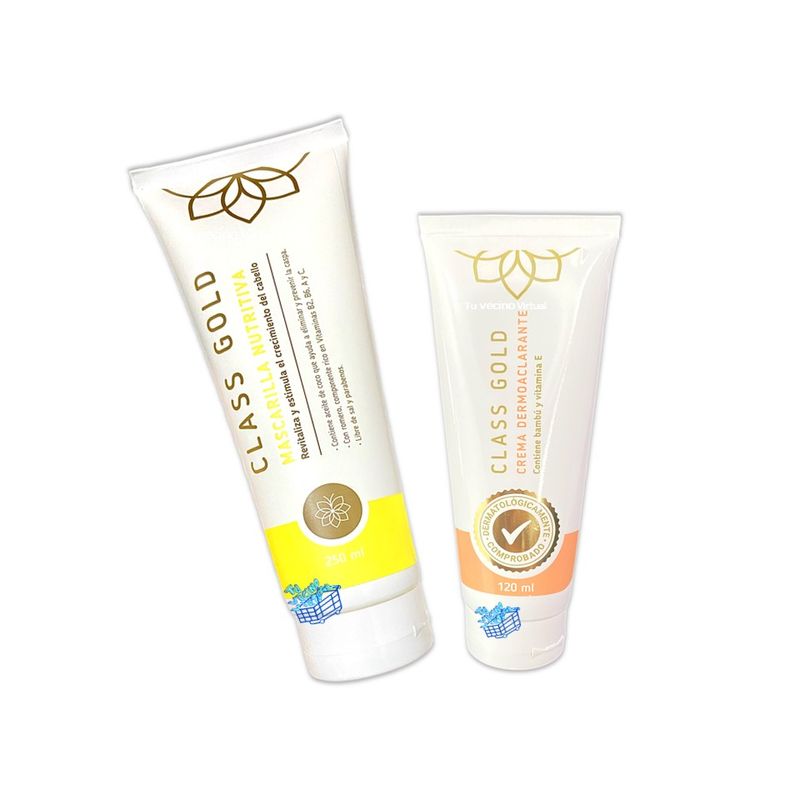 CLASS GOLD - Mascarilla Nutritiva y Dermoaclarante 120ml Class Gold