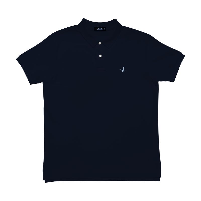 GENERICO - Camiseta Polo  AX Azul Oscuro Algodón