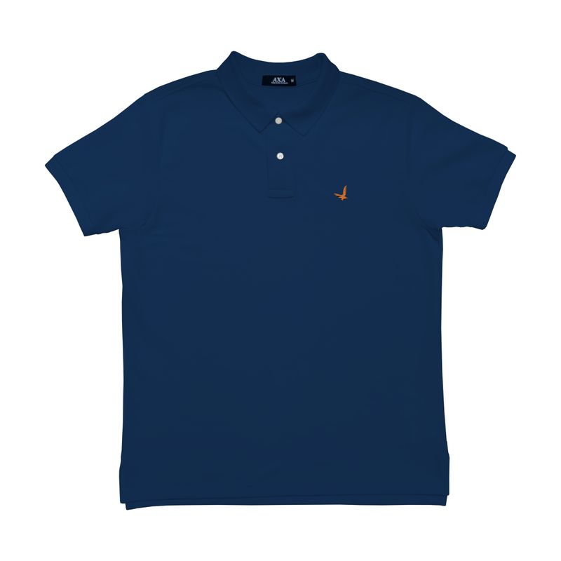 GENERICO - Camiseta Polo  AX Petróleo Algodón