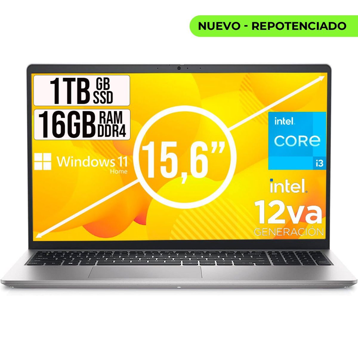 DELL - DELL INSPIRON INTEL CORE I3 1215U SSD 1TB RAM 16GB LED 15,6 LIC W11 HOME